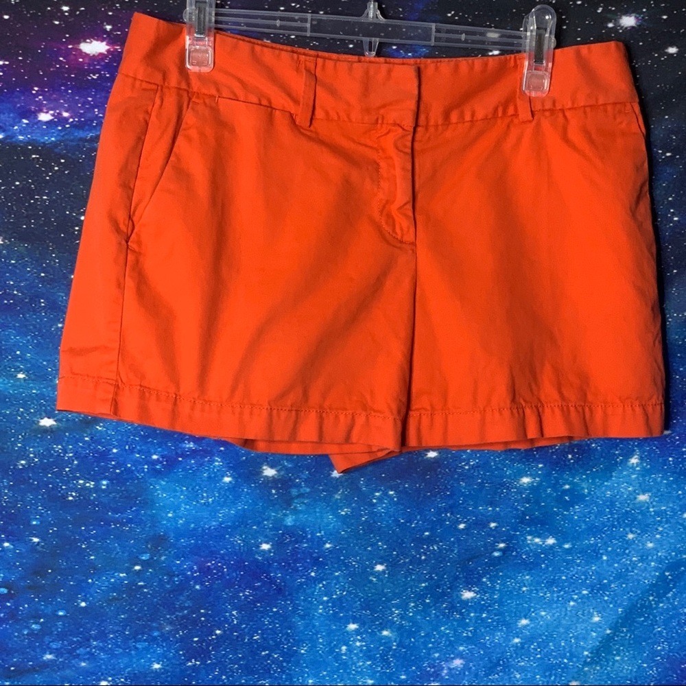 Loft- Orange Chino Shorts size 6